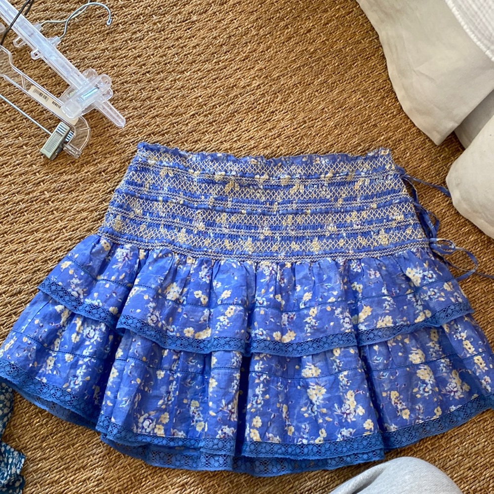 blue Loveshackfancy skirt. Size small. Never worn